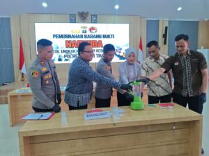Polres Kutim Musnahkan 29,26 Gram Sabu, Empat Tersangka Diamankan